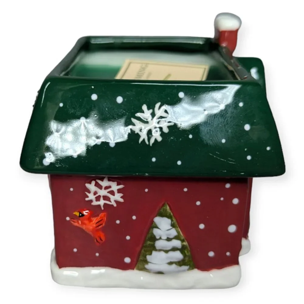 The White Barn Candle Company Holiday Homecoming Handpainted Birdhouse Candle - Picture 6 of 10